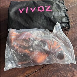 Metallic Copper Strappy Women's Sandals